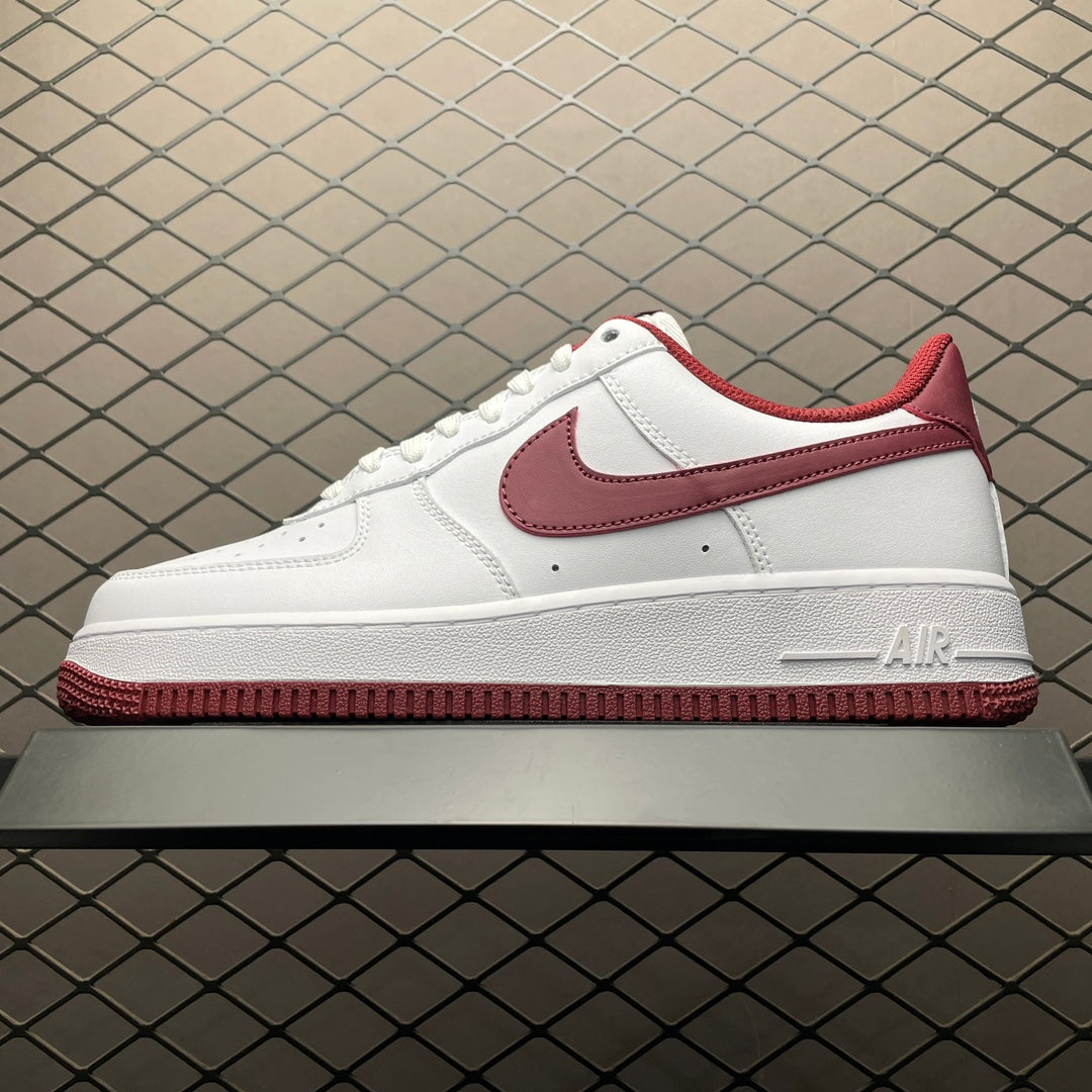 Nike Air Force 1 Mini Swoosh White Team Red - medial