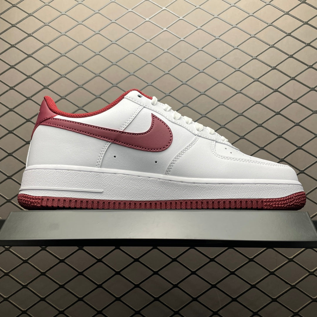 Nike Air Force 1 Mini Swoosh White Team Red - lateral