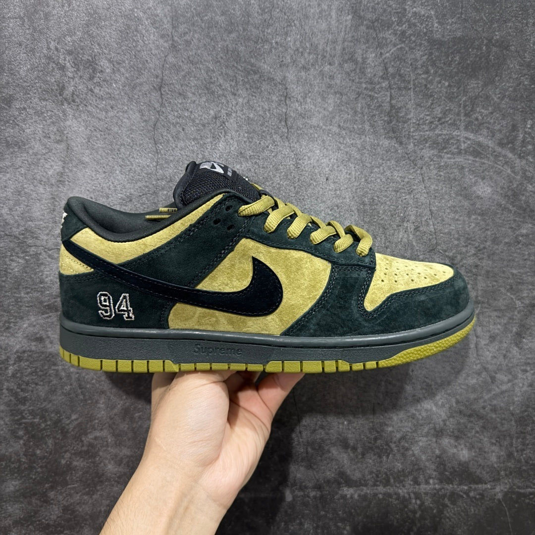 NIKE DUNK LOW SB x SUPREME '94 INK' CAMPER GREEN