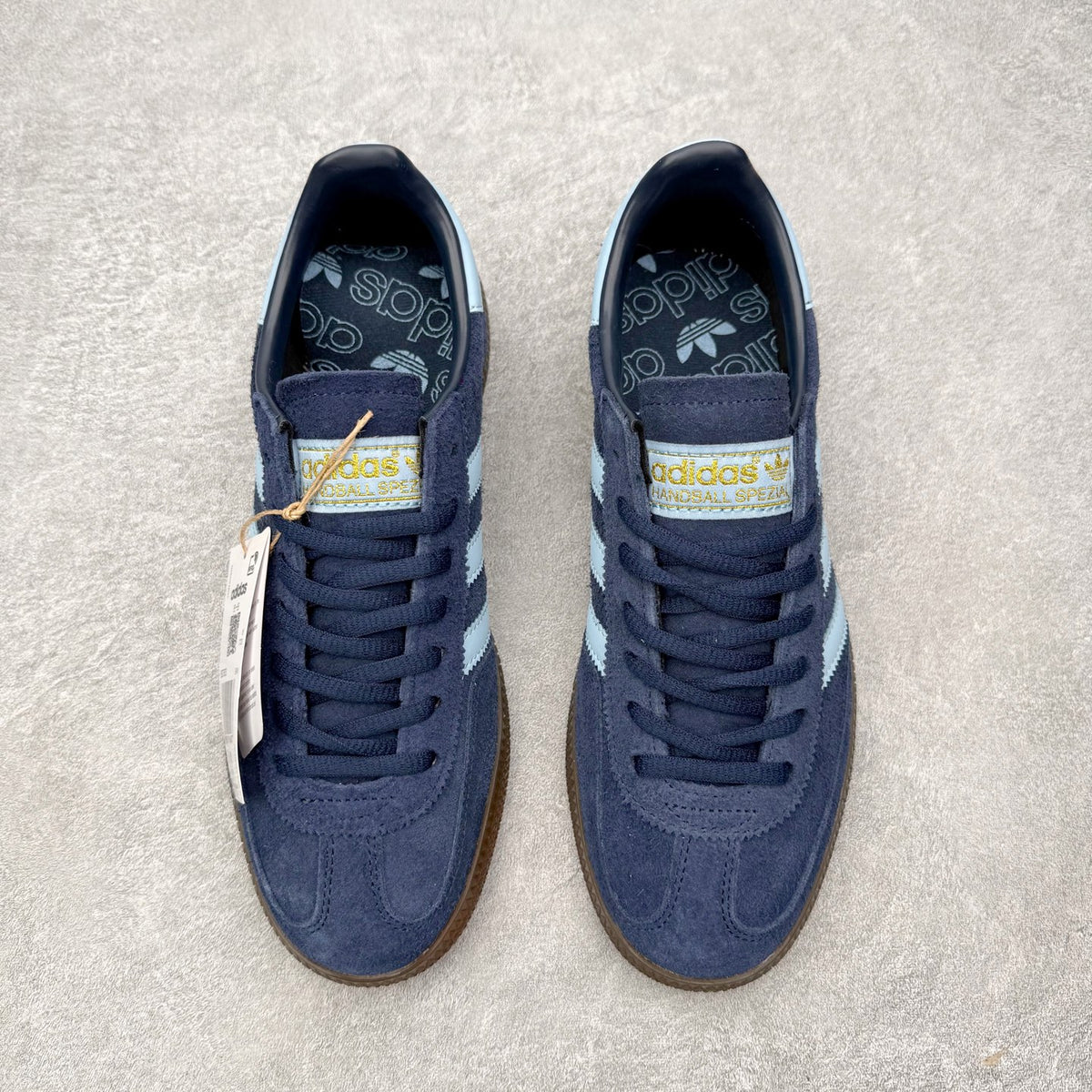 Adidas Handball Spezial Collegiate Navy Clear Sky Gum - vista superior