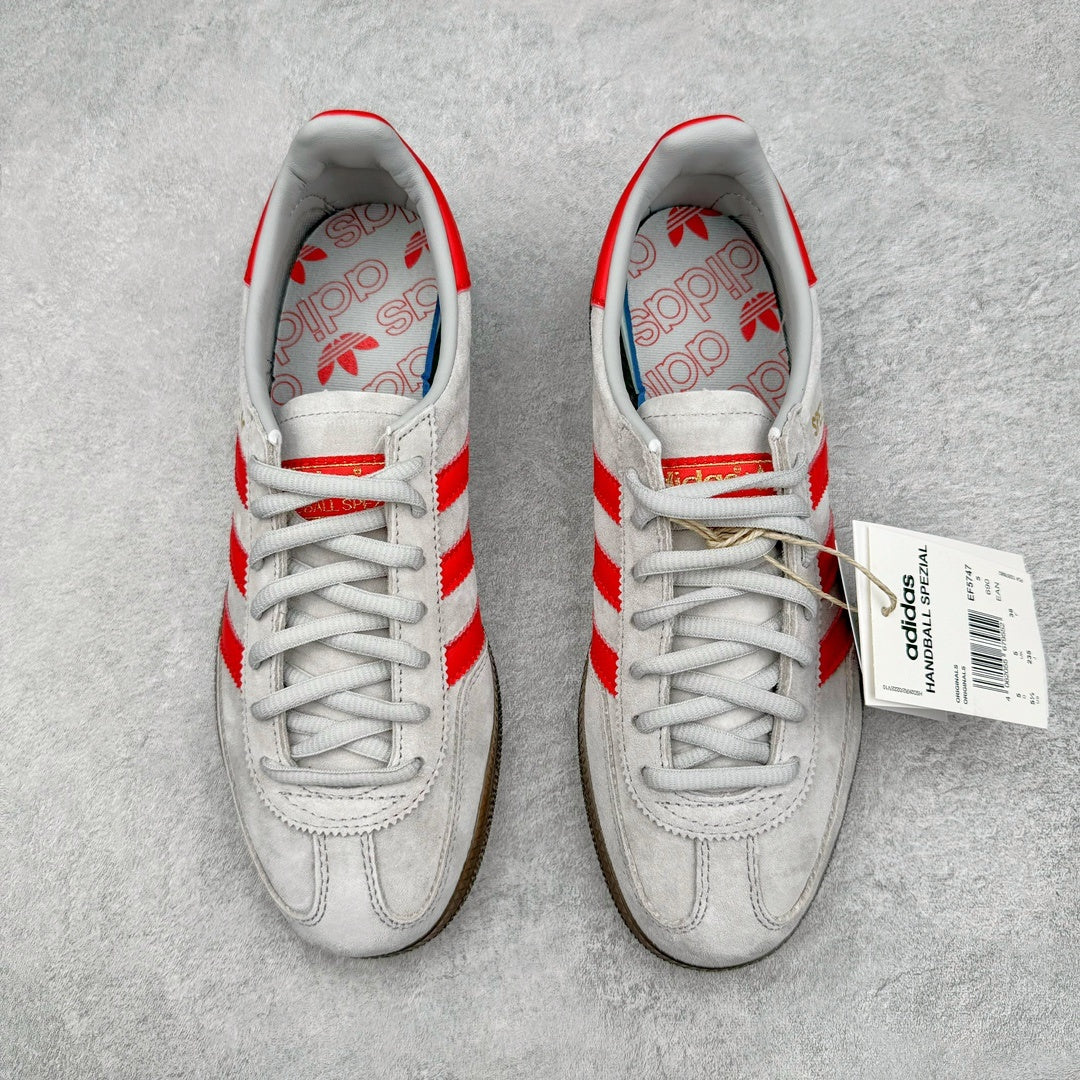 Adidas Handball Spezial Grey Two Hi-Res Red - vista superior