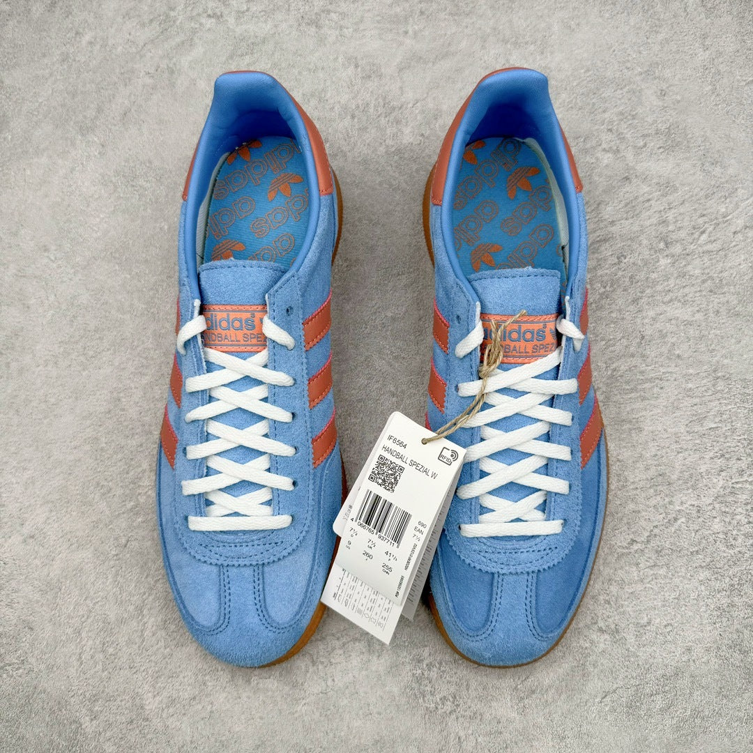 Adidas Handball Spezial Light Blue Wonder Clay - vista superior do par