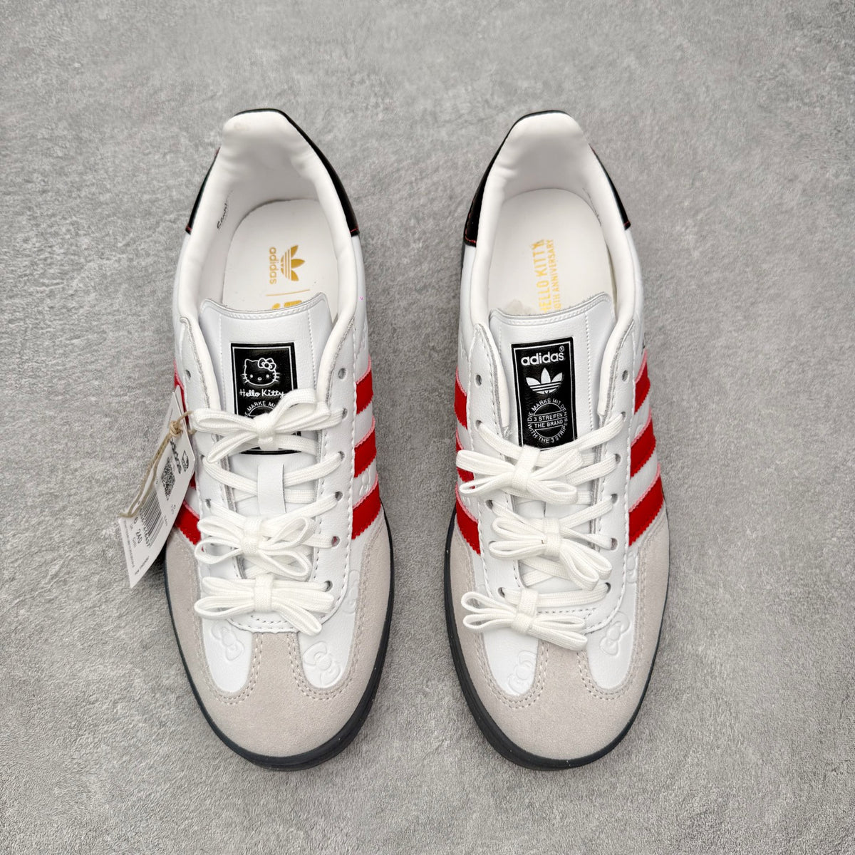 Adidas x Hello Kitty 'Gazelle Indoor 50th Anniversary' Cloud White / Red / Core Black