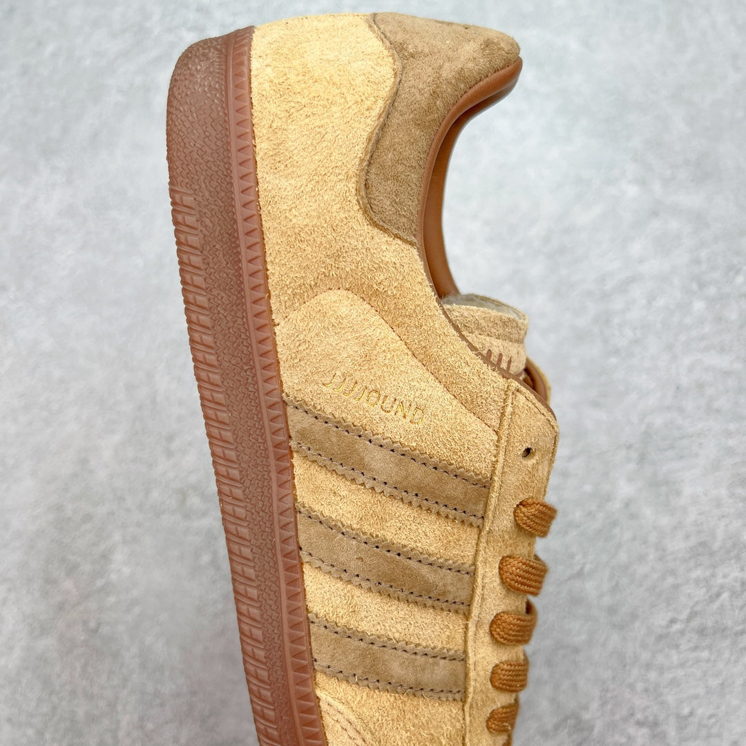 Adidas x JJJJound Samba OG Tobacco - detalhe lateral