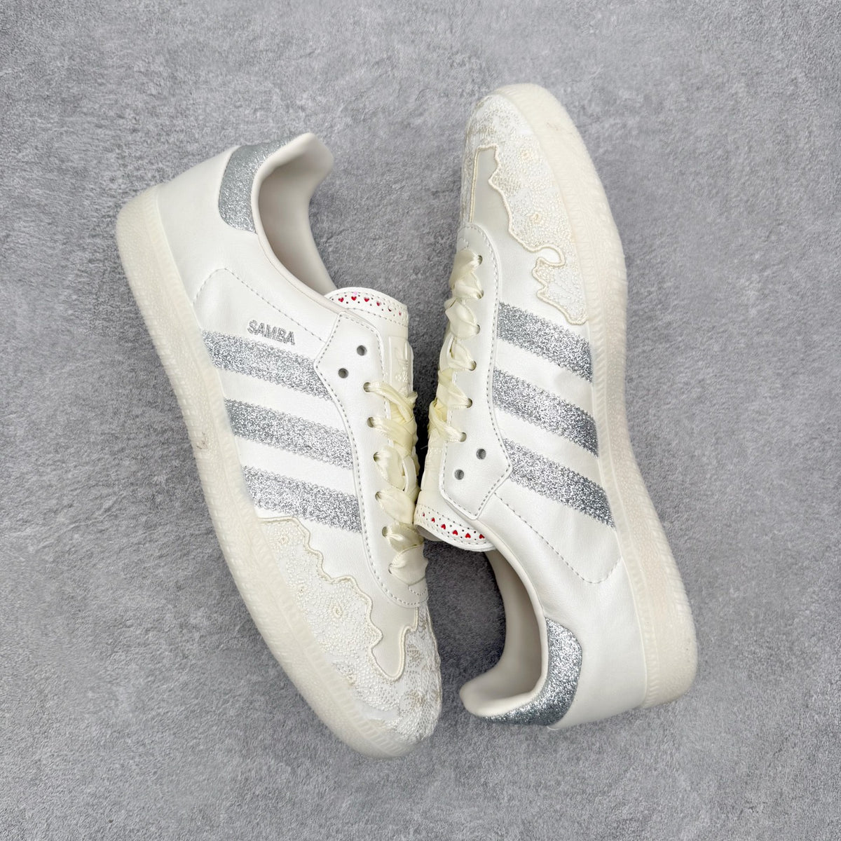Adidas 'Samba OG' Chalk White / Supplier Colour / Silver Metallic - foto 4