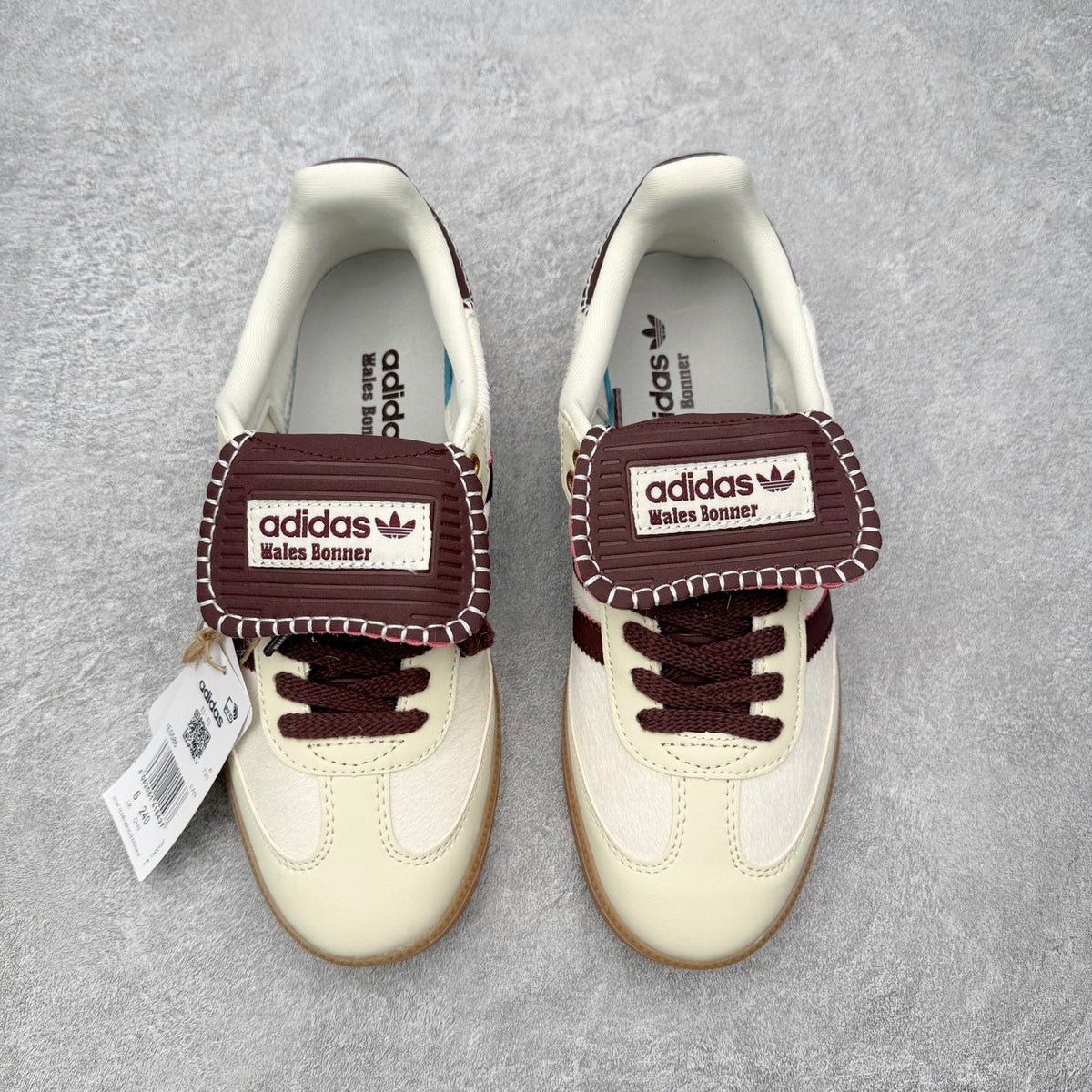 Adidas x Wales Bonner 'Samba Pony Tonal Low' Cream White / Mystery Brown - foto 3