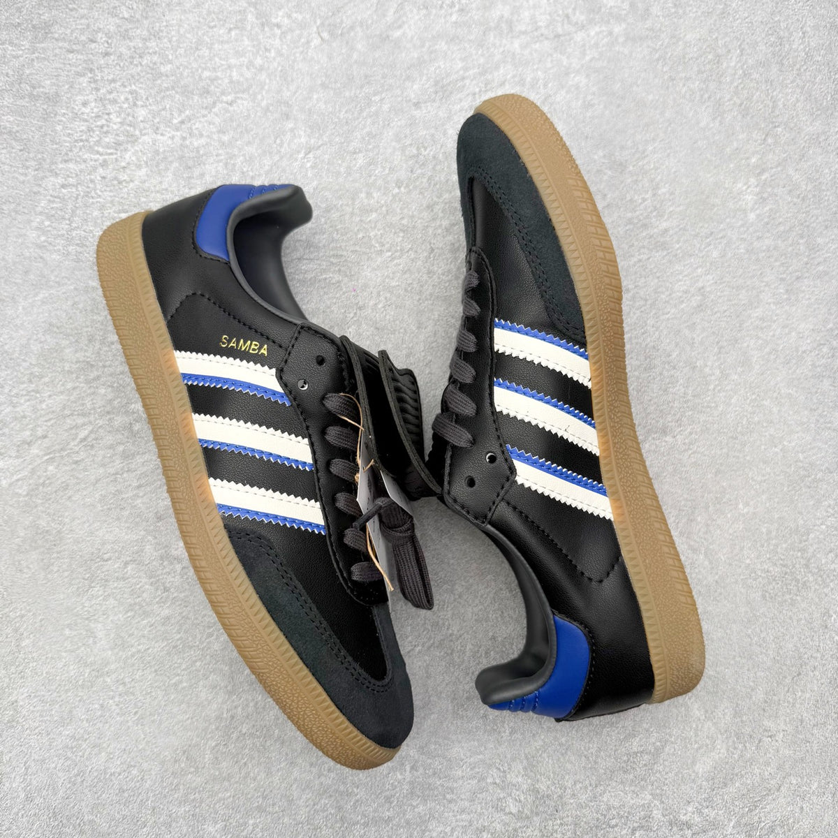 Adidas Samba LT Core Black Lucid Blue par