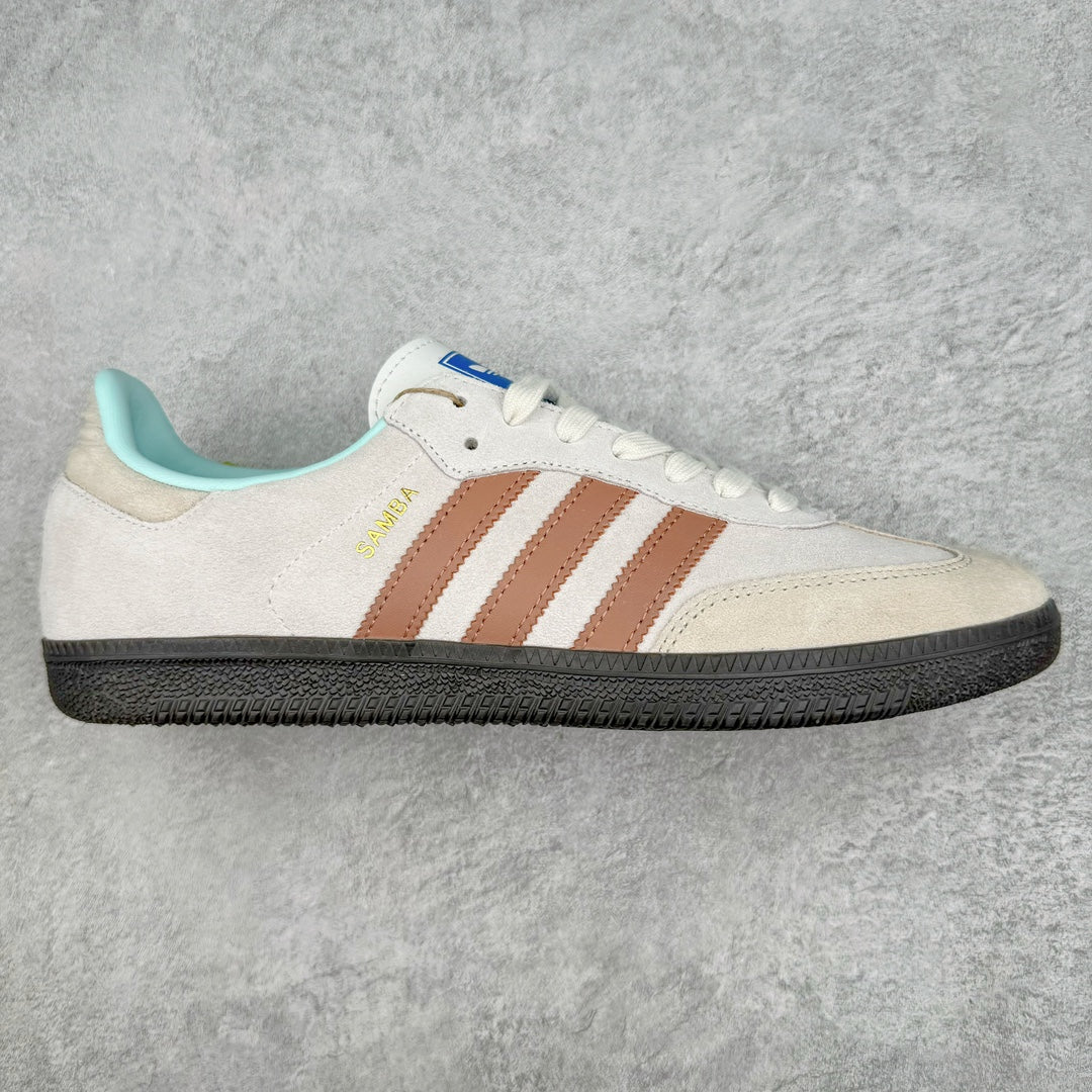 Adidas Samba OG Crystal White Clay Strata Gum - vista lateral