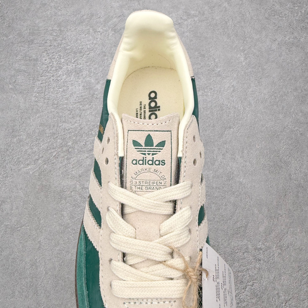 Adidas Samba OG Collegiate Green Cream White Gum detalhe