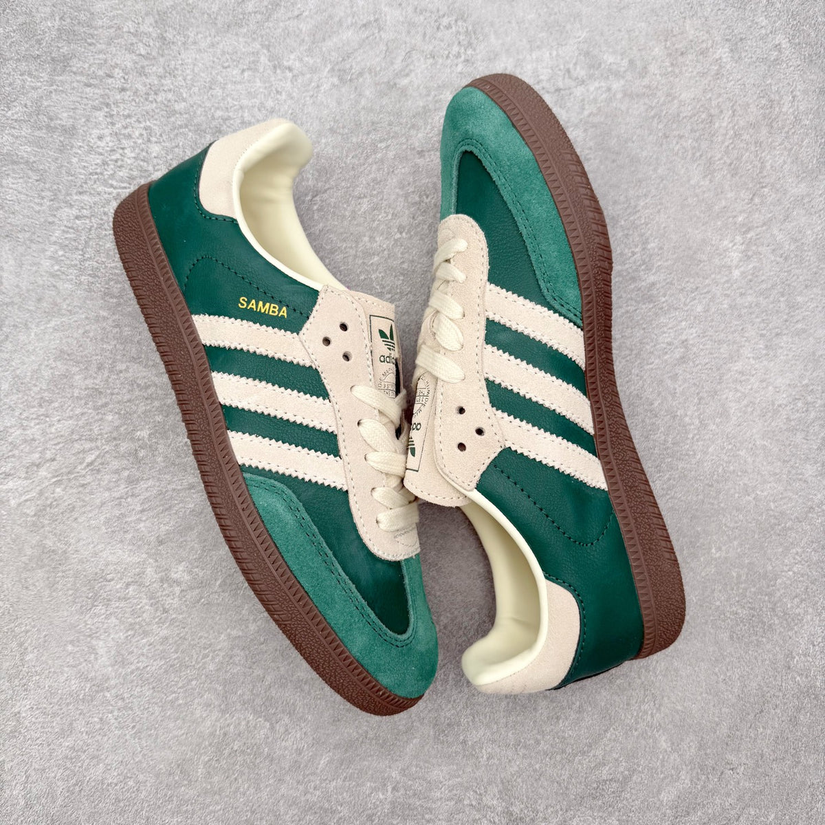 Adidas Samba OG Collegiate Green Cream White Gum par