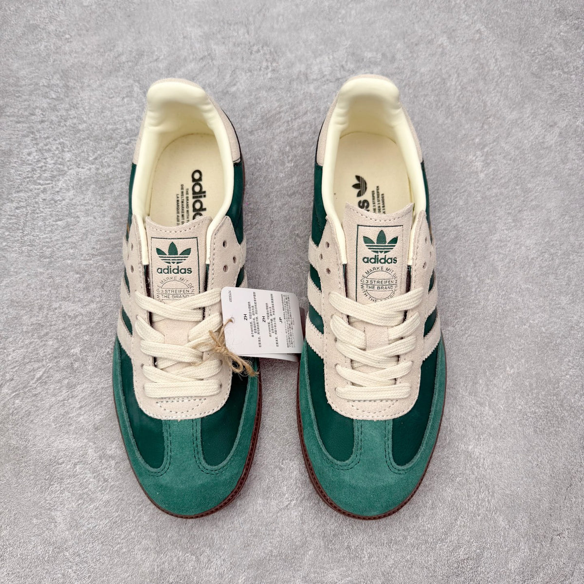 Adidas Samba OG Collegiate Green Cream White Gum vista superior