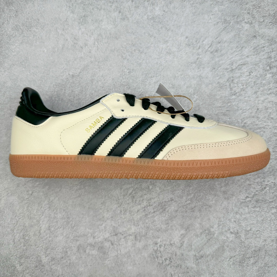 Adidas Samba OG Cream White Core Black Sand Strata - lateral