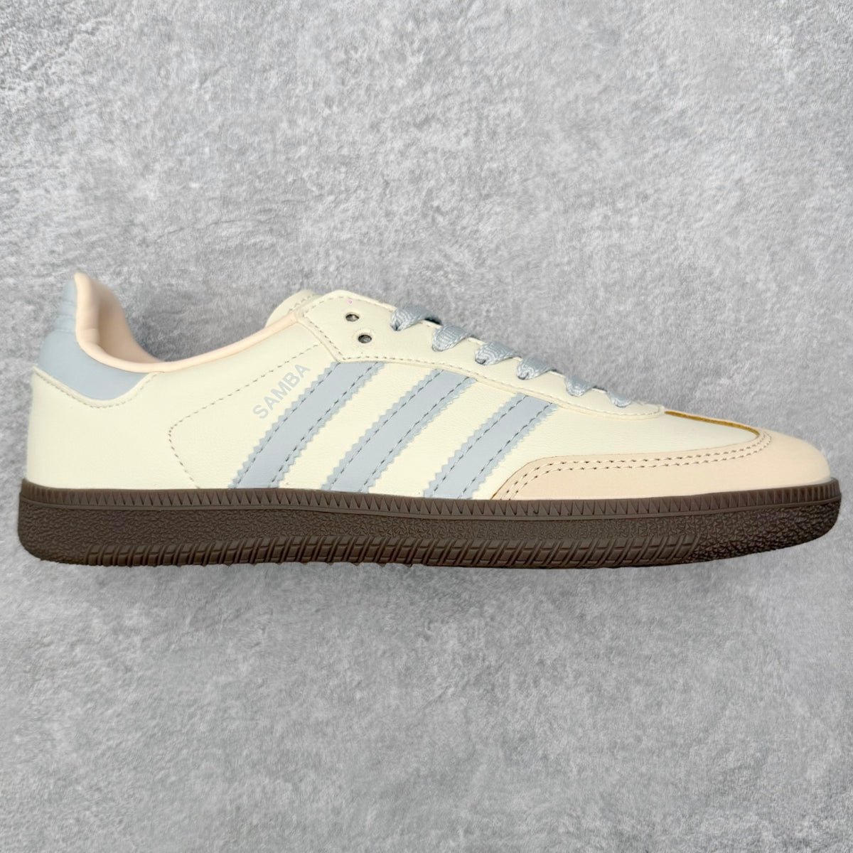 Adidas Samba OG Cream White / Wonder Silver / Sand Strata - lateral