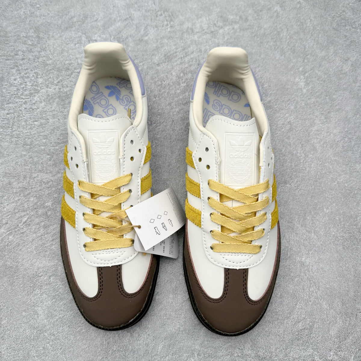 Adidas Samba OG Off White Oat Violet Tone - vista superior