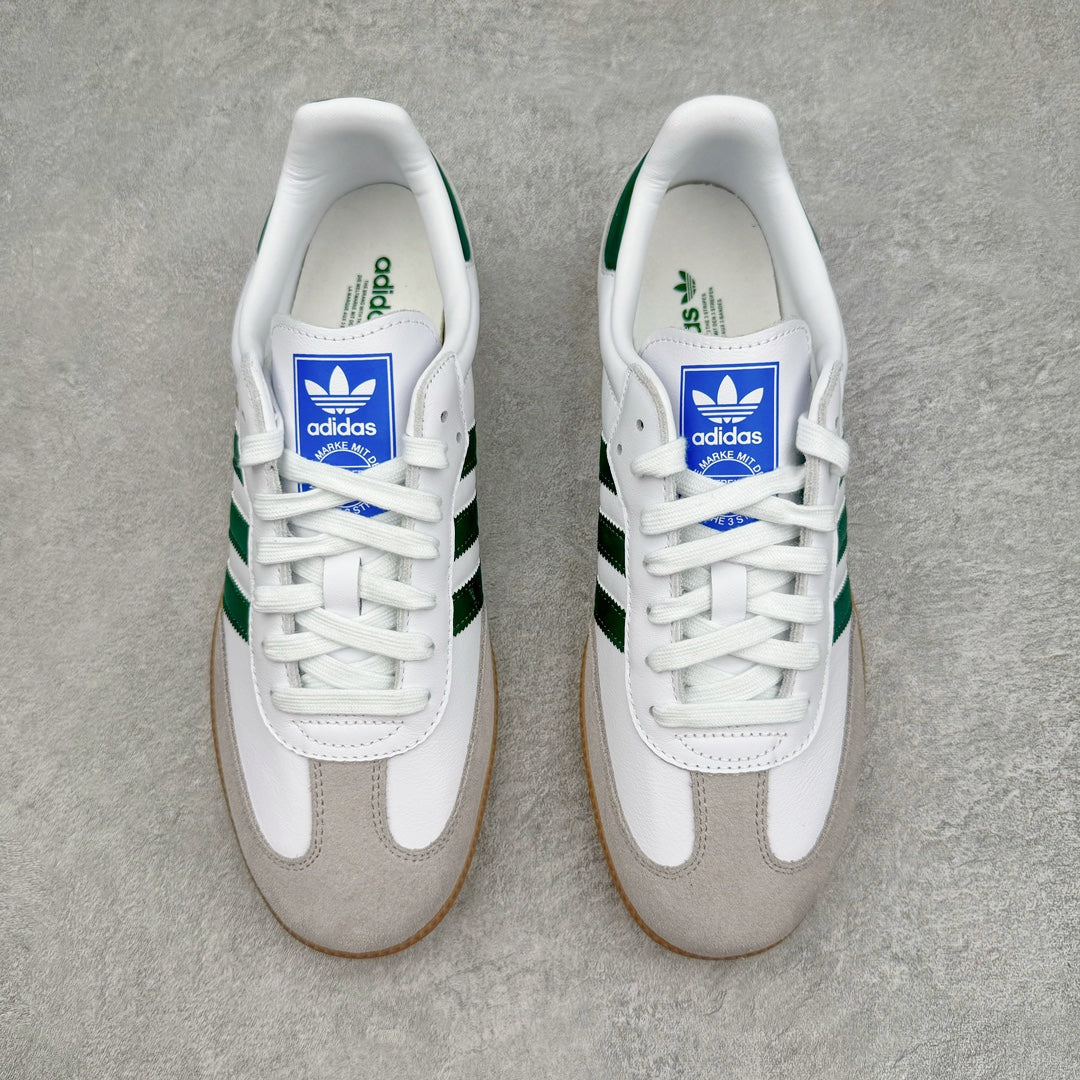 Adidas Samba OG Cloud White Collegiate Green Gum vista superior
