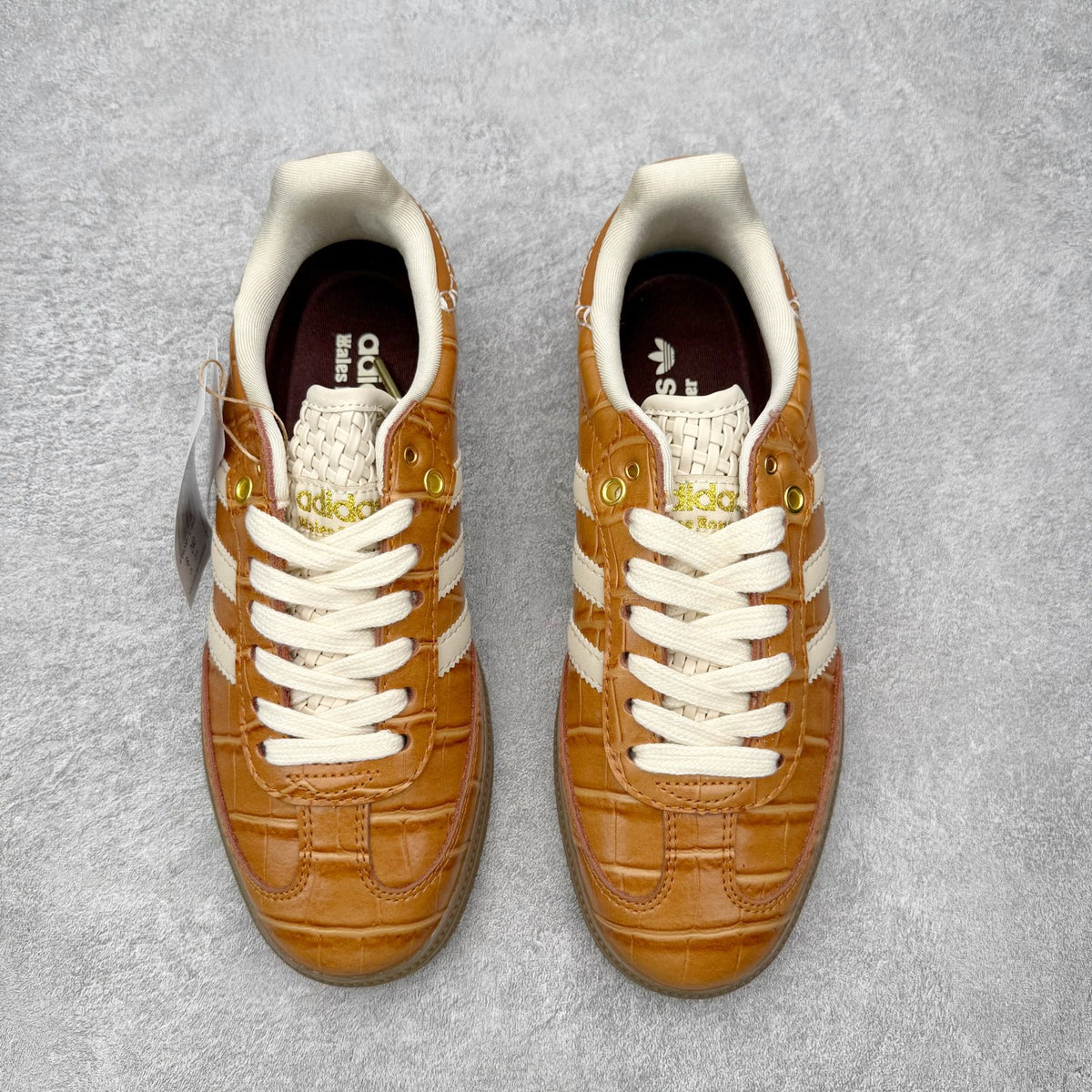 Adidas x Wales Bonner Samba OG Brown Croc - vista superior
