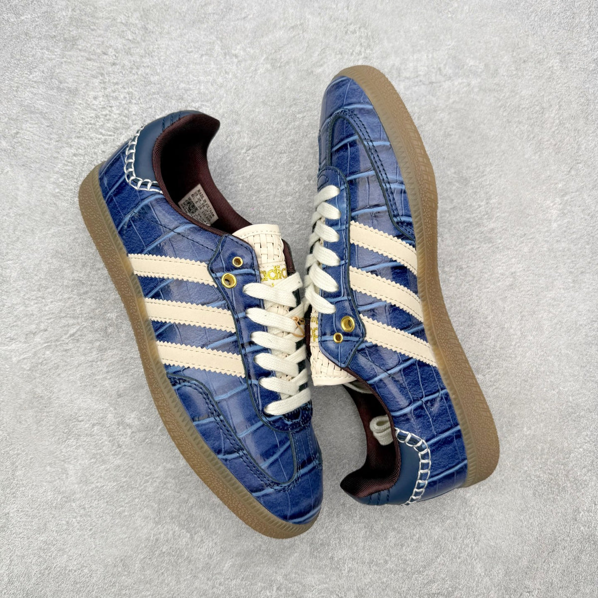 Adidas x Wales Bonner Samba OG Navy Croc - par