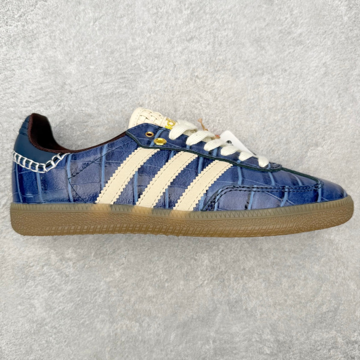 Adidas x Wales Bonner Samba OG Navy Croc - lateral