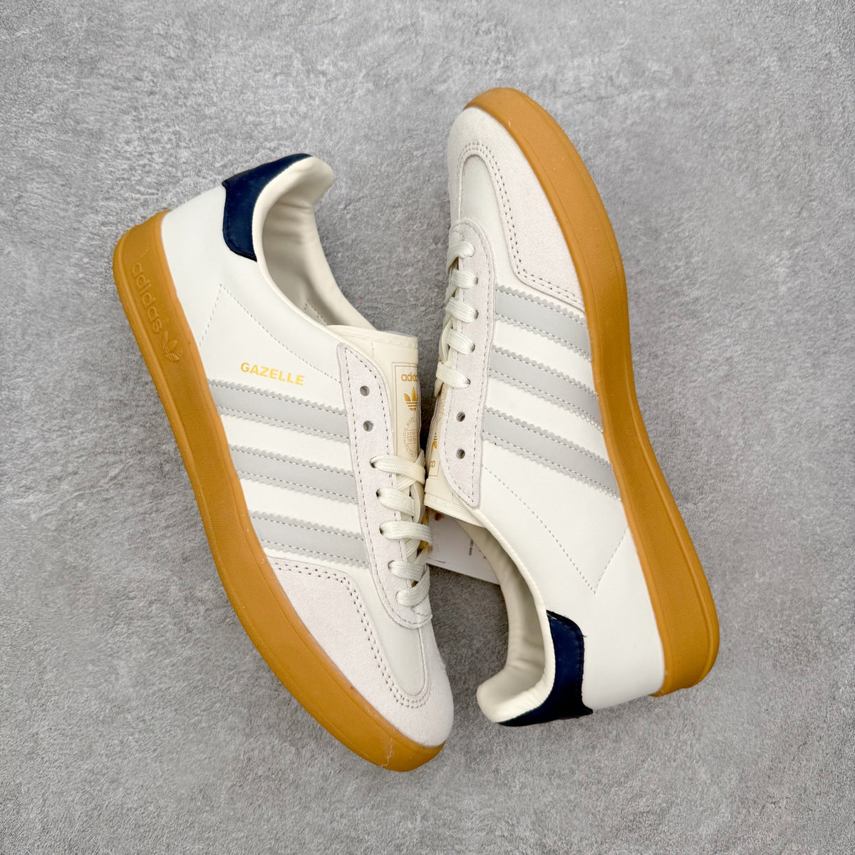 Adidas Gazelle Cloud White Semi Blue Burst Night Indigo - par