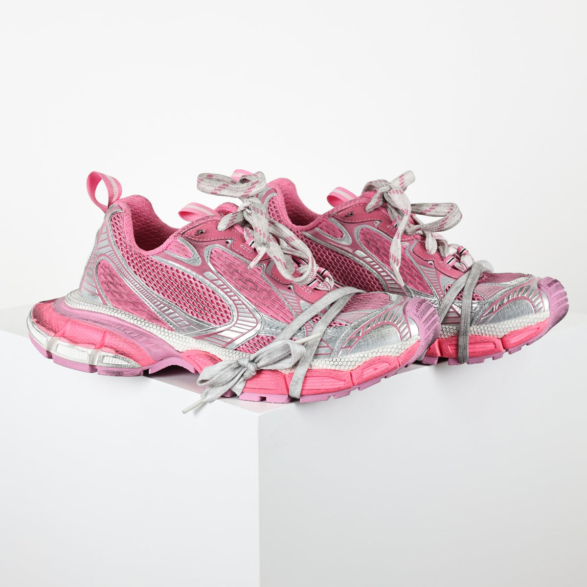 Balenciaga 3XL Extreme Lace rosa - vista lateral