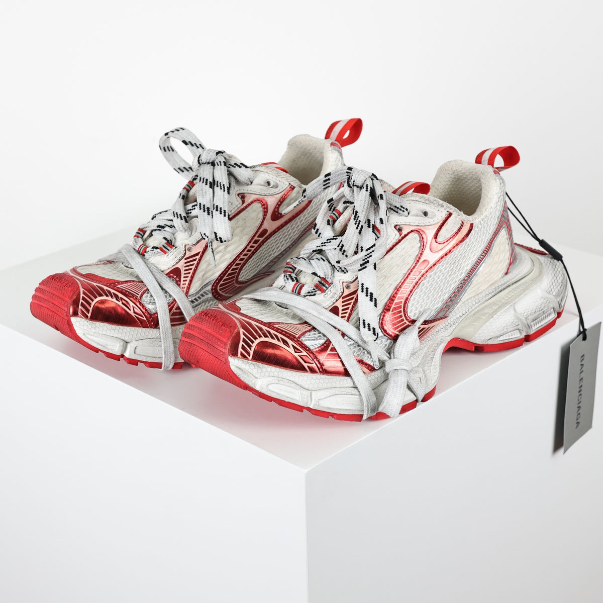 Balenciaga 3XL Extreme Lace - vermelho e branco
