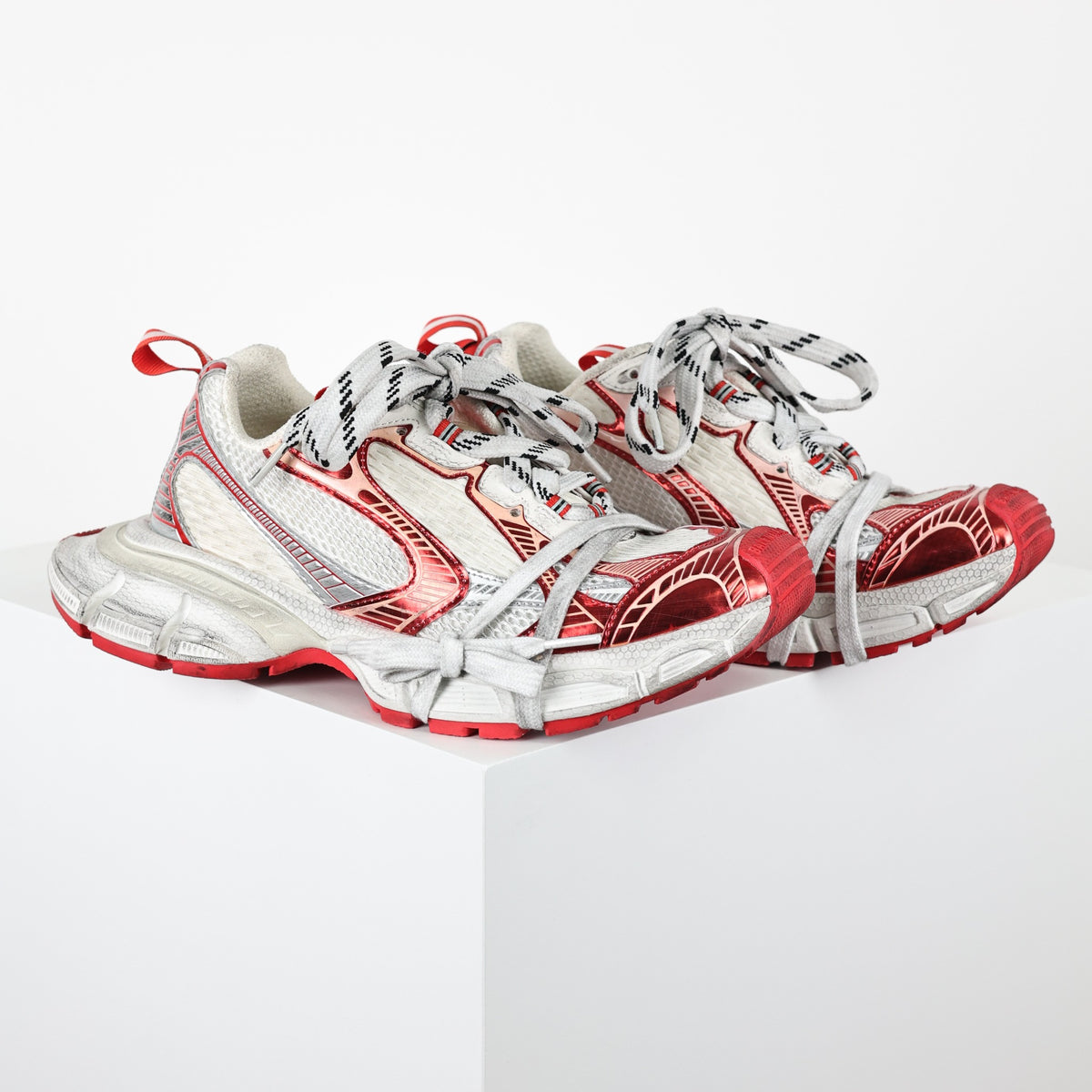 Balenciaga 3XL Extreme Lace - vermelho e branco