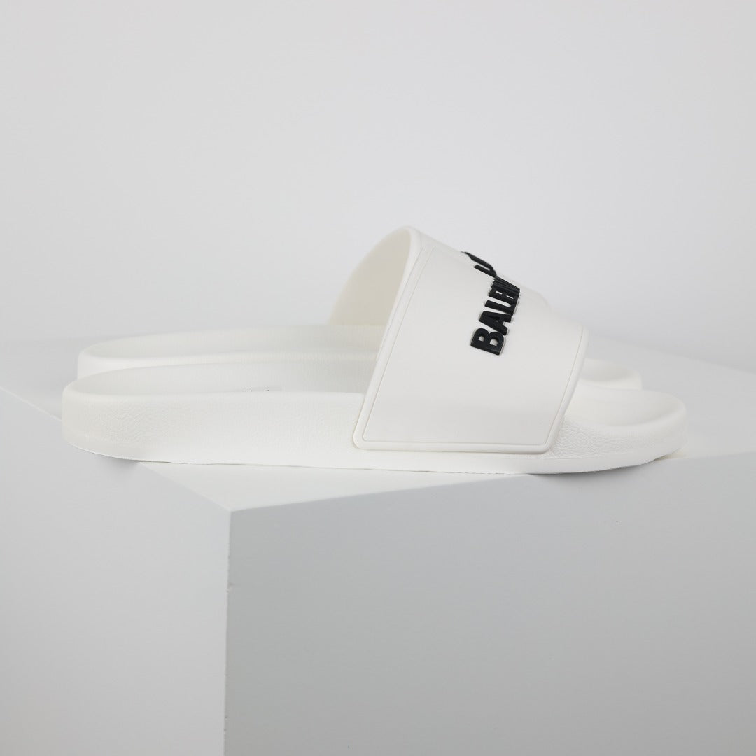 Balenciaga Pool Slide branca - vista lateral