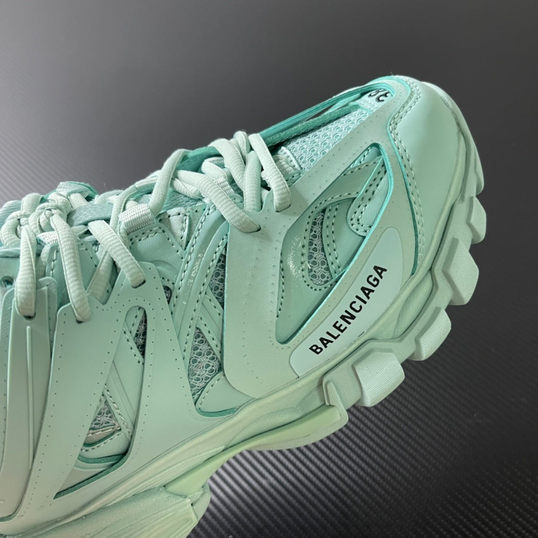 Balenciaga Track.2 Open verde - detalhe lateral
