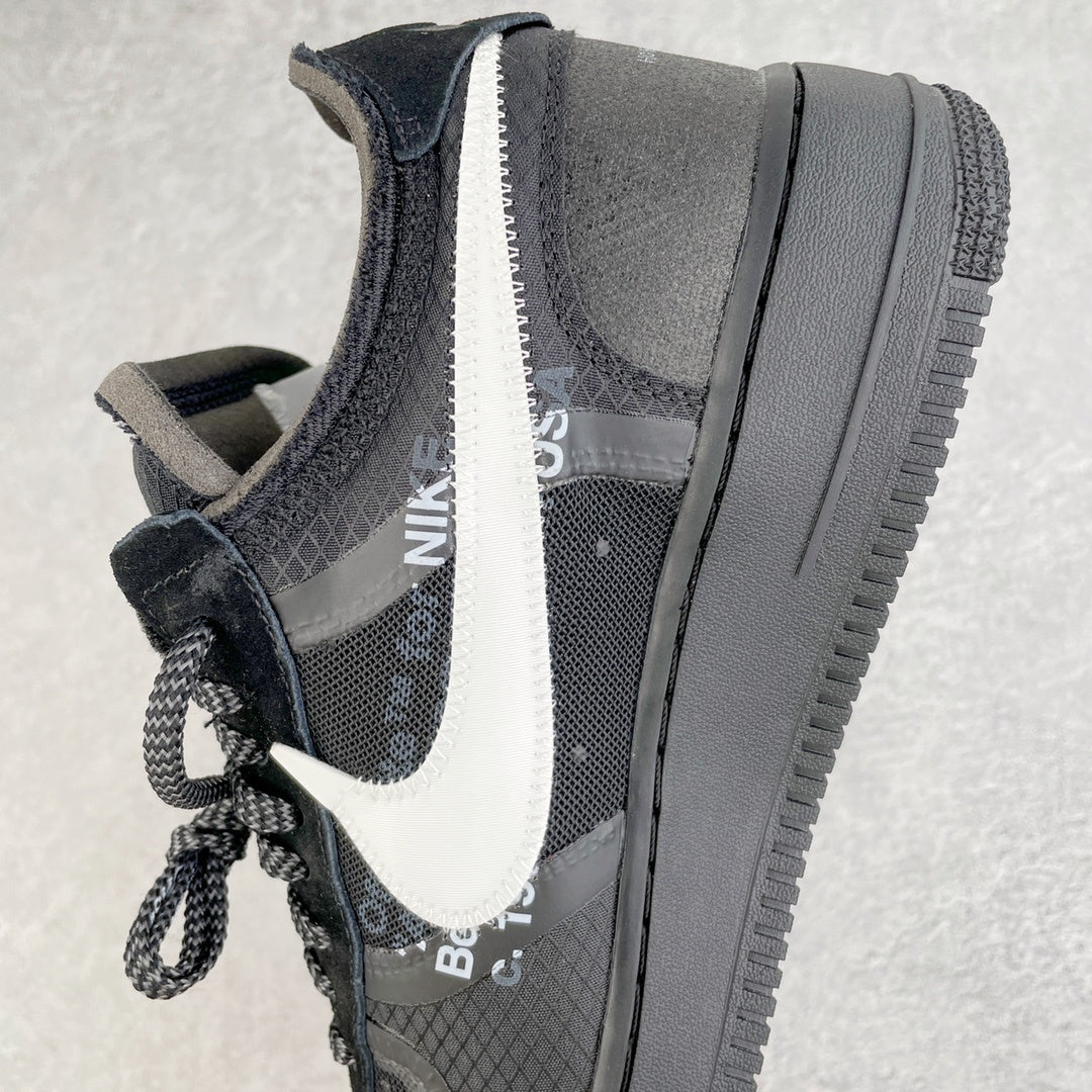 NIKE AIR FORCE 1 LOW x OFF WHITE BLACK - lateral