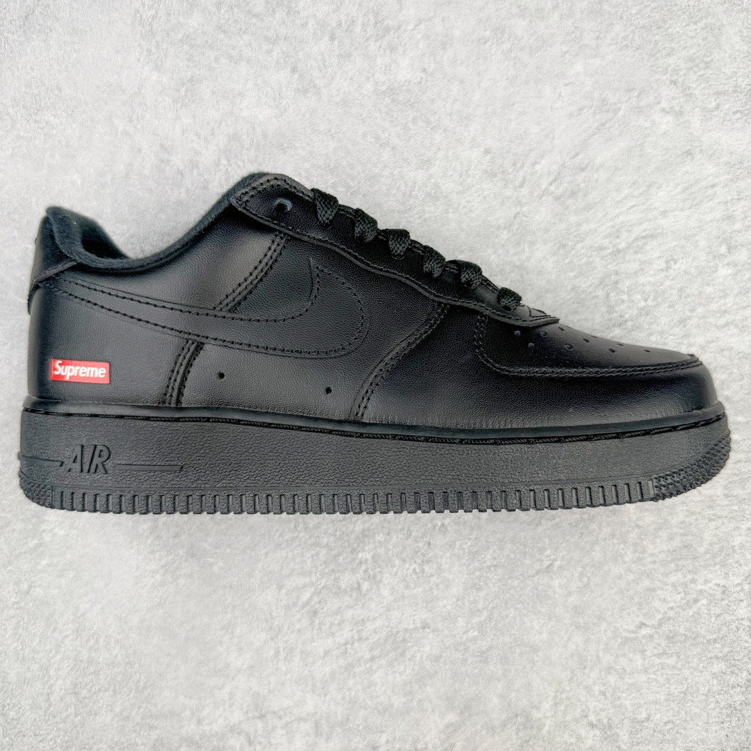 SUPREME x NIKE AIR FORCE 1 LOW BOX LOGO BLACK - perfil