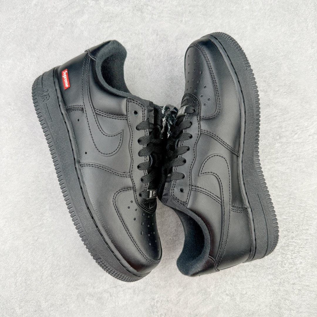SUPREME x NIKE AIR FORCE 1 LOW BOX LOGO BLACK - par