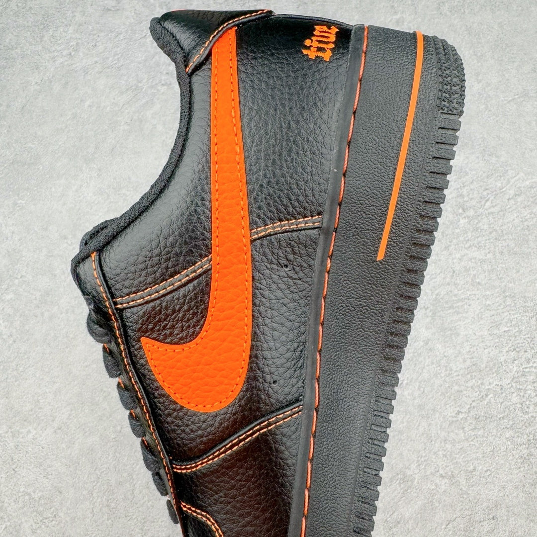 VLONE x Nike Air Force 1 Low Black Total Orange - lateral