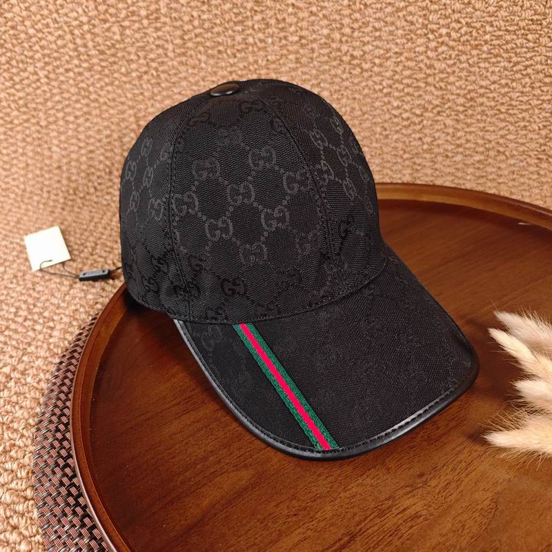 Boné GUCCI preto - vista frontal