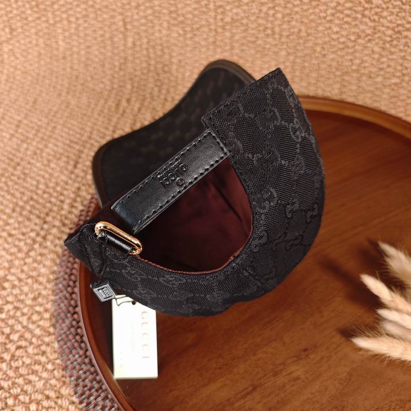 Boné GUCCI preto - vista traseira e ajuste