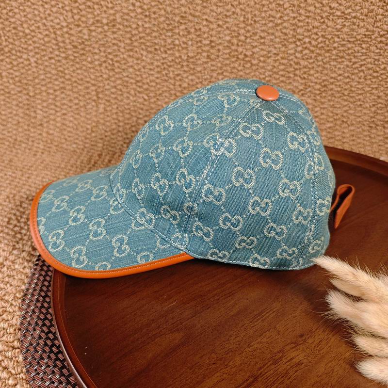 Boné GUCCI jeans claro - vista lateral alternativa
