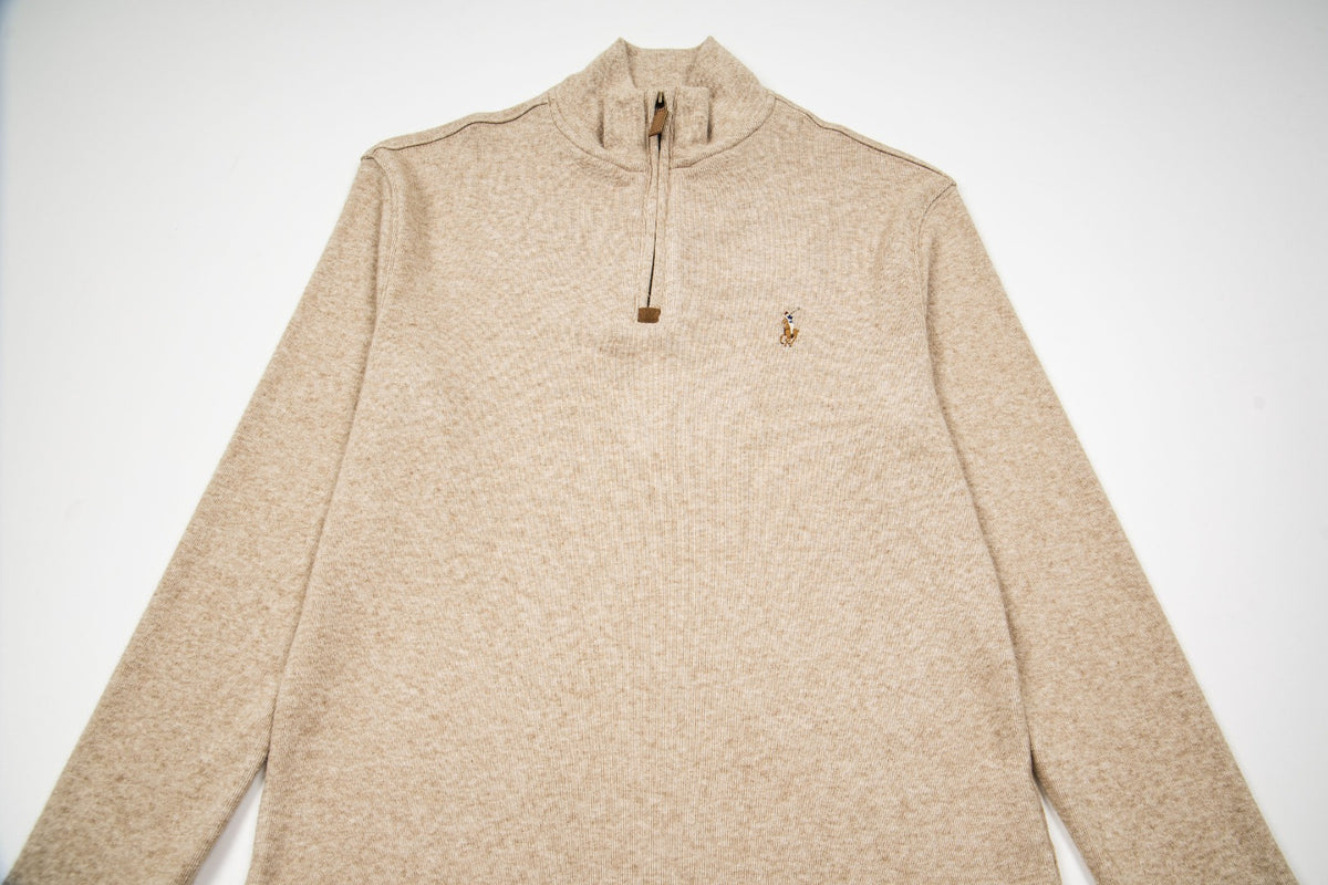 Suéter Gola Alta Meio Zíper Polo Ralph Lauren