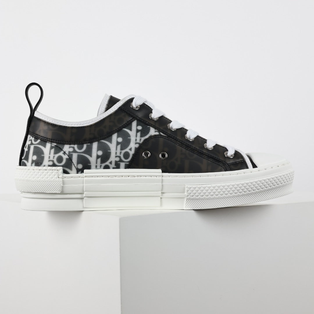 Dior B23 preto e branco - vista lateral