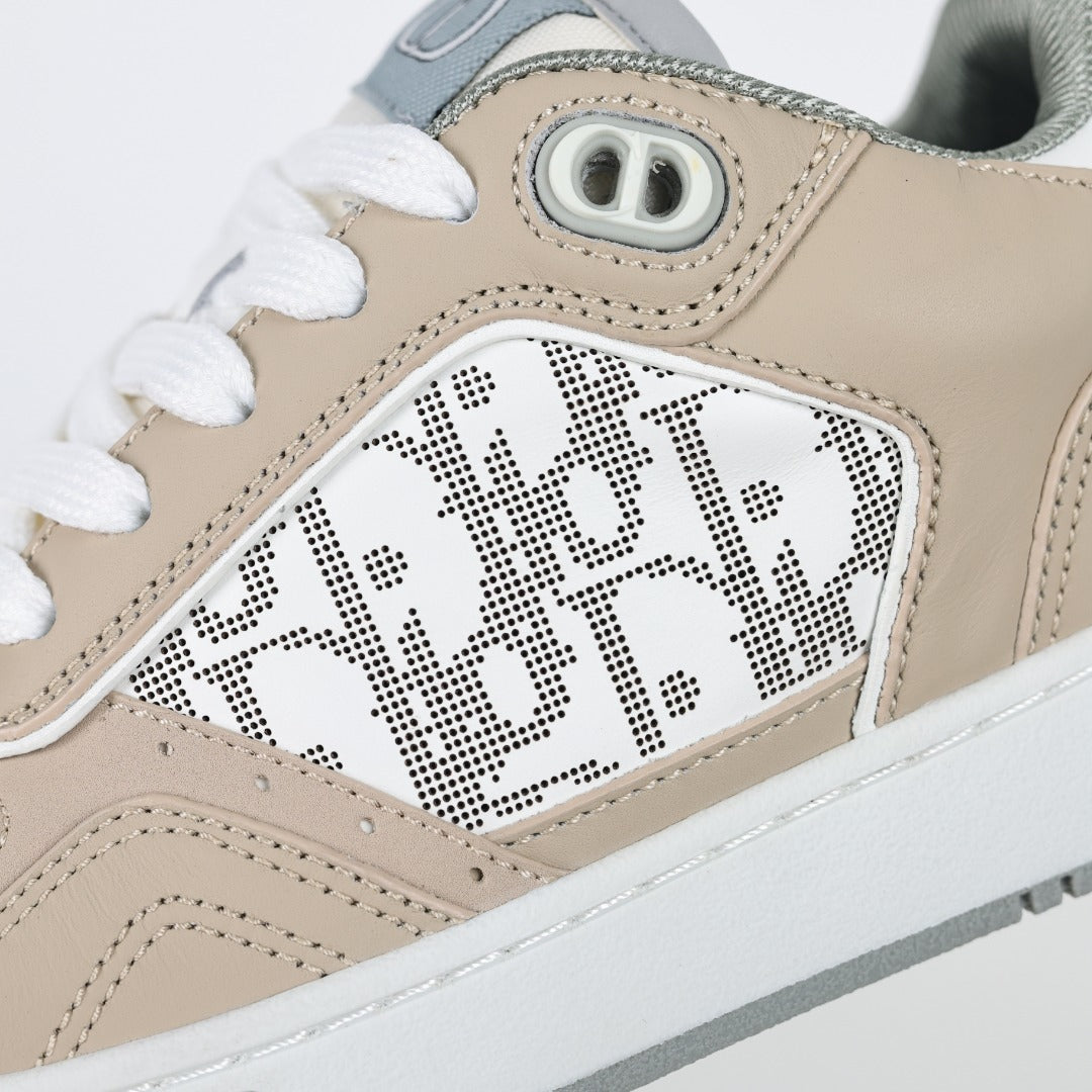 Dior B27 Low-Top bege - detalhe do painel e acabamento