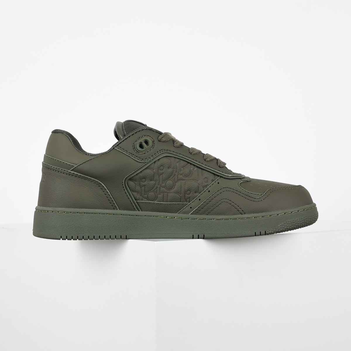Dior B27 Low-Top verde oliva - vista lateral