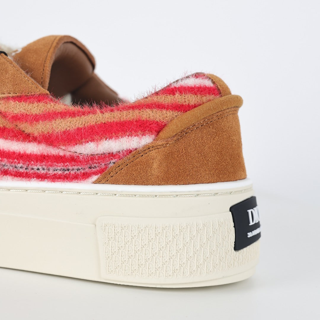 Dior x Denim Tears B33 Red Mohair - detalhe lateral