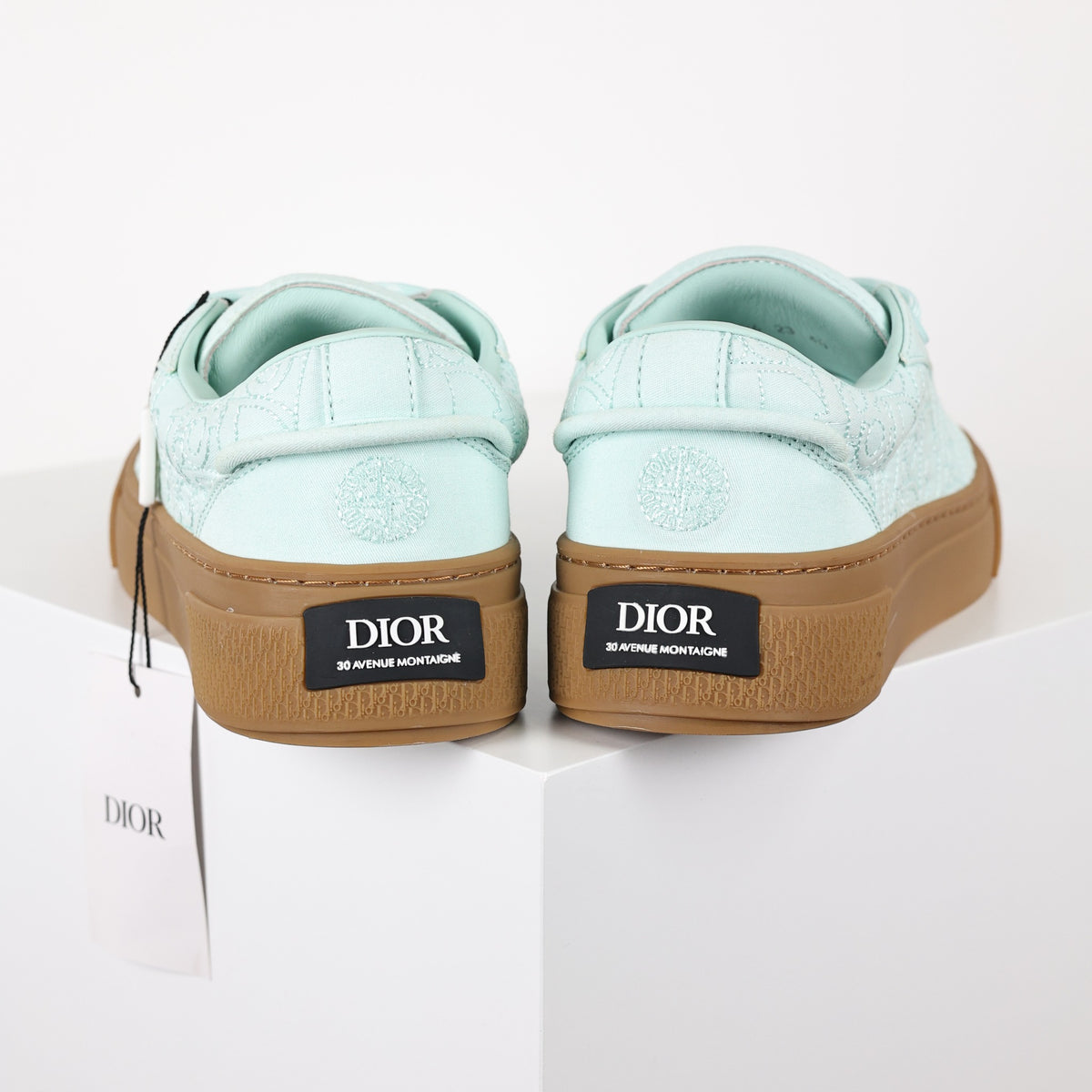 Dior x Stone Island B33 verde menta e gum - vista traseira