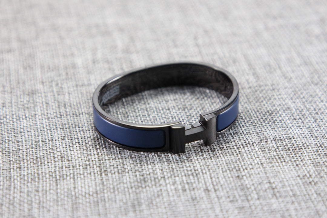 Hermès Clic H - Azul Marinho/Preto - foto 1