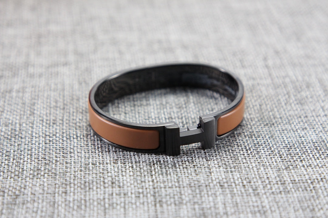 Hermès Clic H - Caramelo/Preto - foto 1