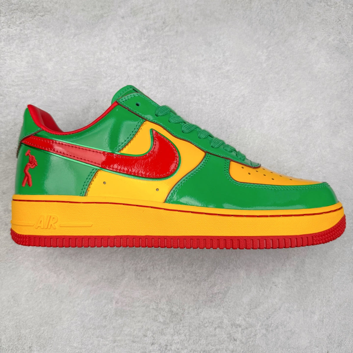 LIL YACHTY x NIKE AIR FORCE 1 LOW CONCRETE BOYS LUCKY GREEN - perfil