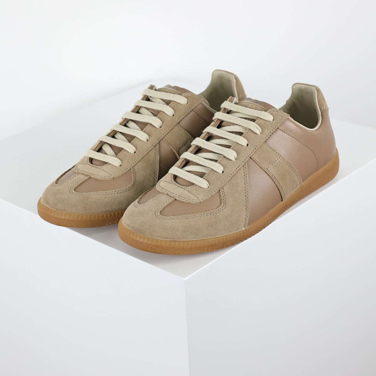 Maison Margiela Low Top caramelo - vista principal