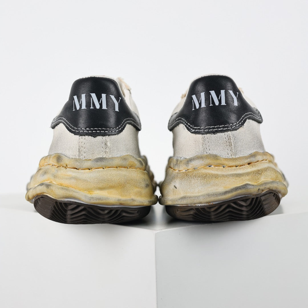 Maison Mihara Yasuhiro Blakey Distress White vista traseira