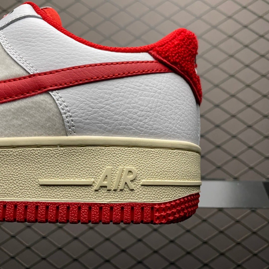 Nike Air Force 1 '07 LV8 White Gym Red Sail
