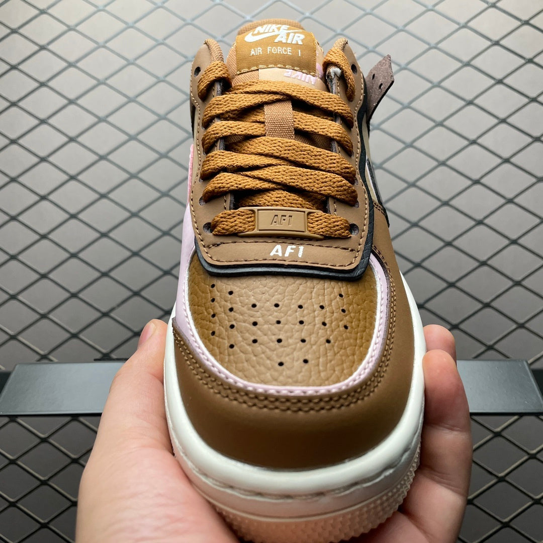 Nike Air Force 1 Shadow Brown Pink - detalhe