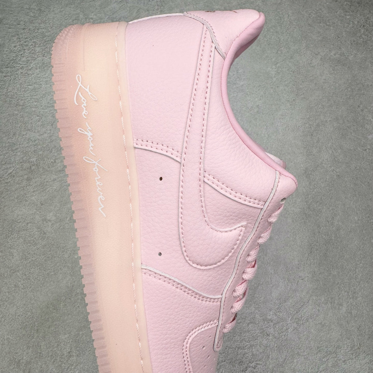 Nike x NOCTA Air Force 1 Low Love You Forever Pink Foam - inscrição