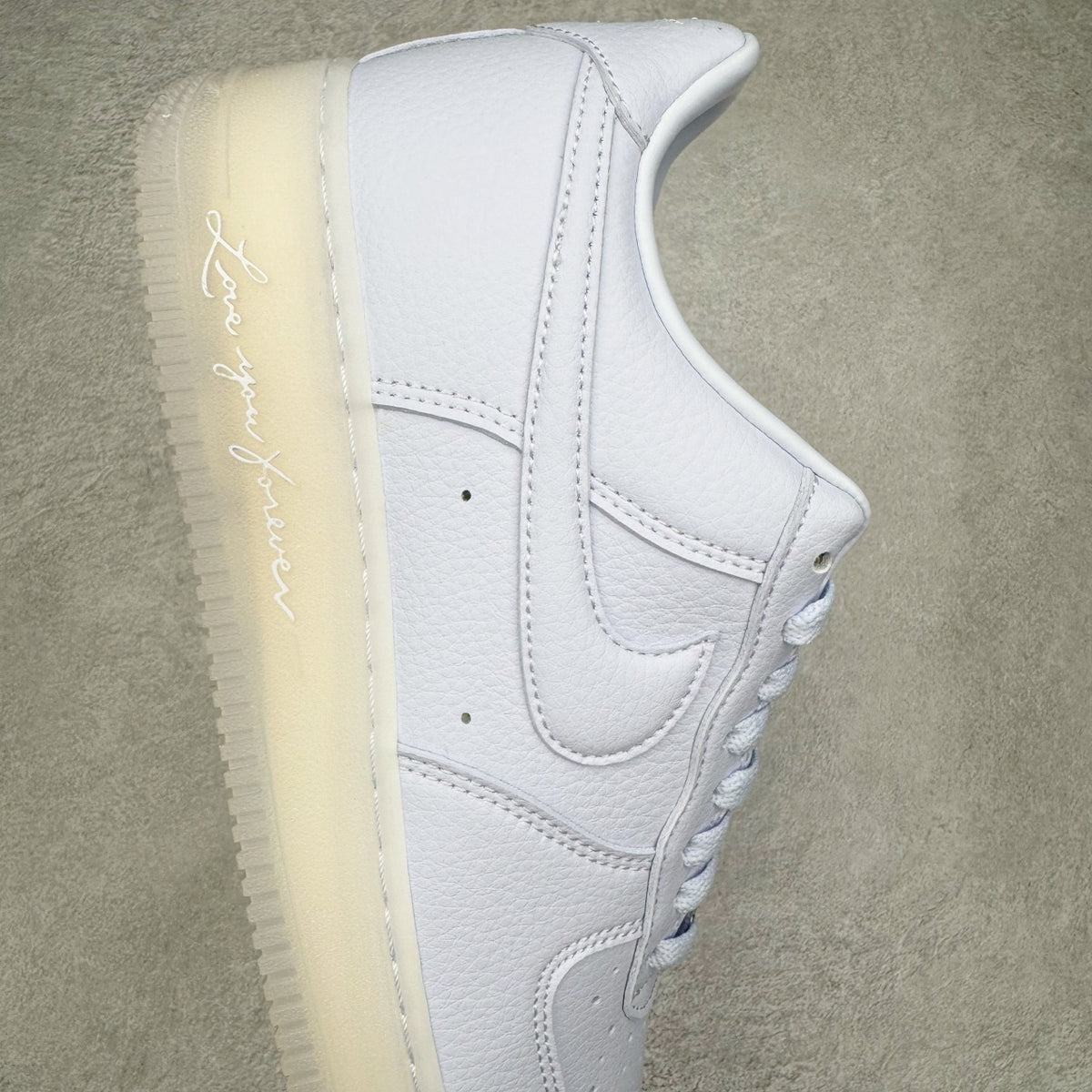 Nike x NOCTA Air Force 1 Low Love You Forever White - inscrição